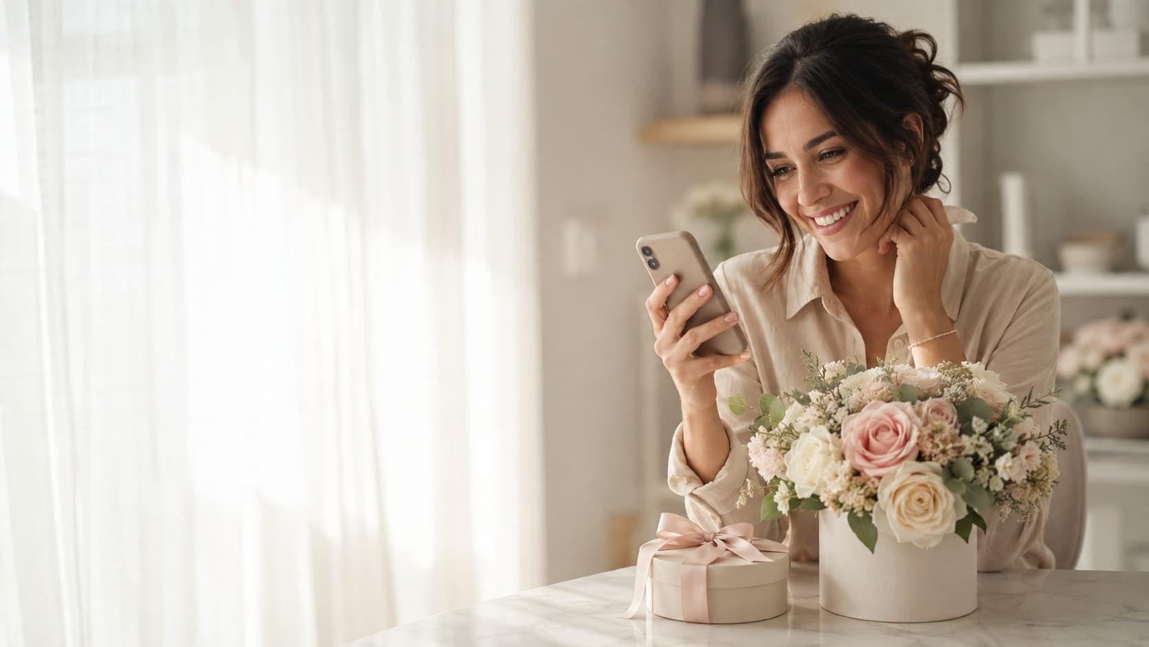 Gift retailer preparing a meaningful customer experience